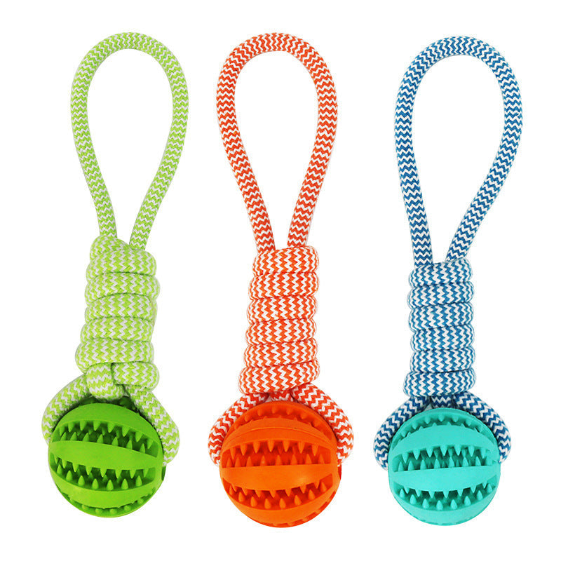 Dog Chew Ball with Treat Dispenser – Dental & Play Toy