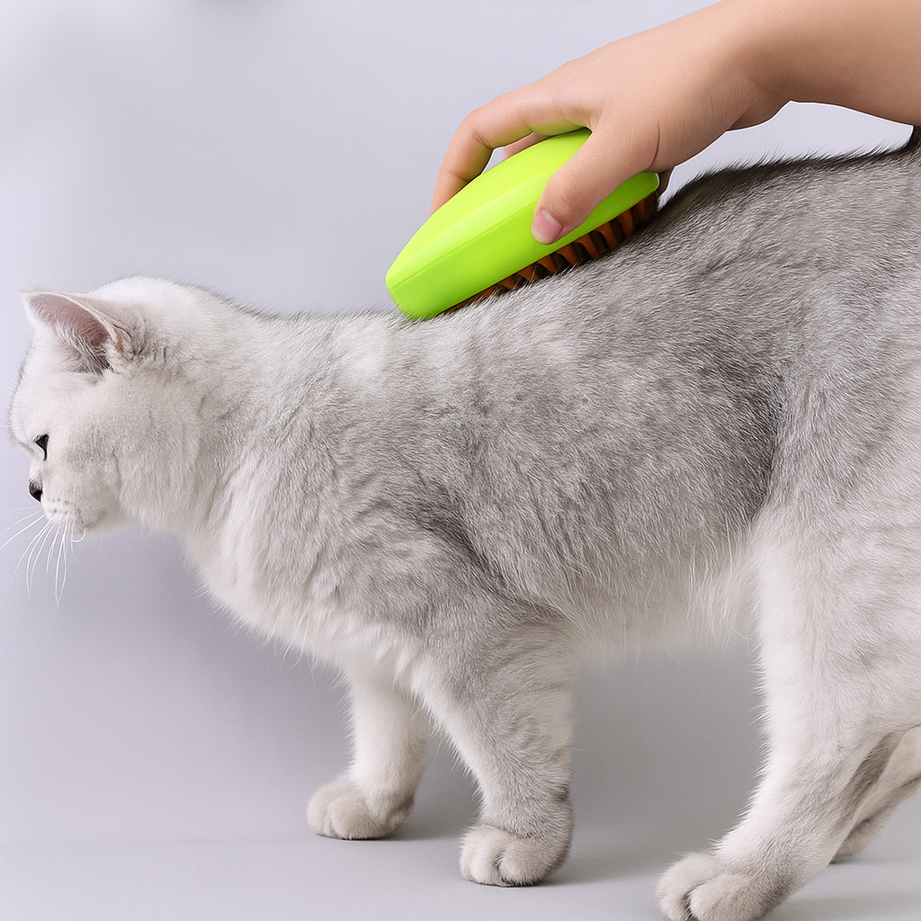 Pet Steam Brush – Gentle Grooming & Coat Care