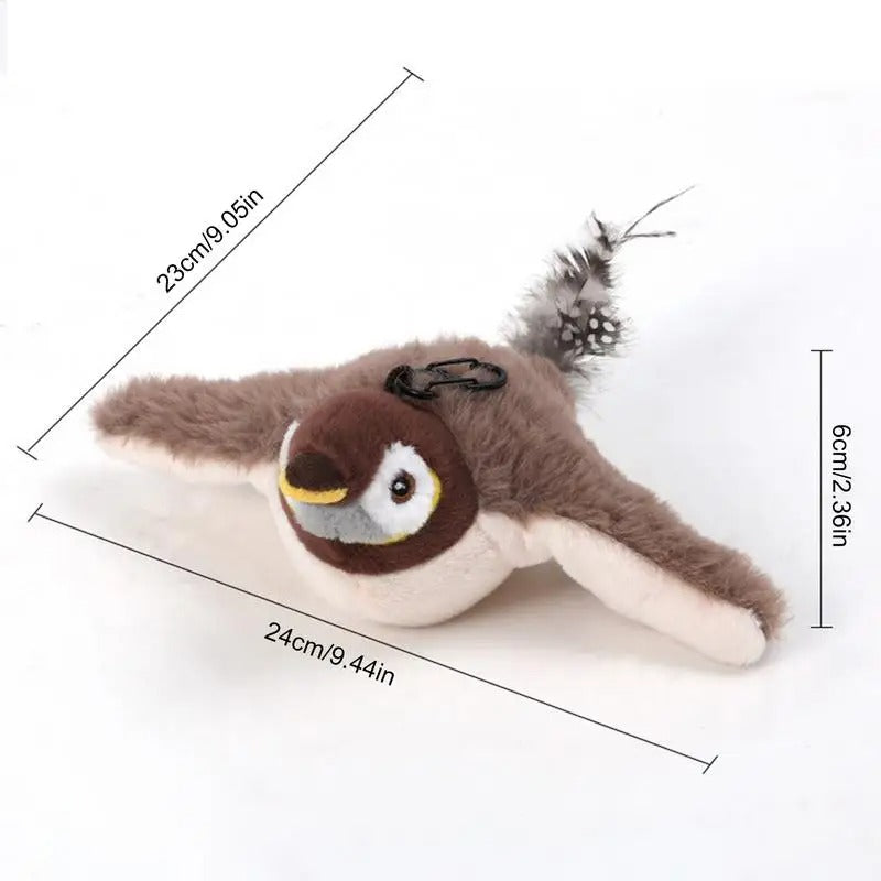 Fluttering Bird Cat Toy – Interactive Play for Indoor Cats