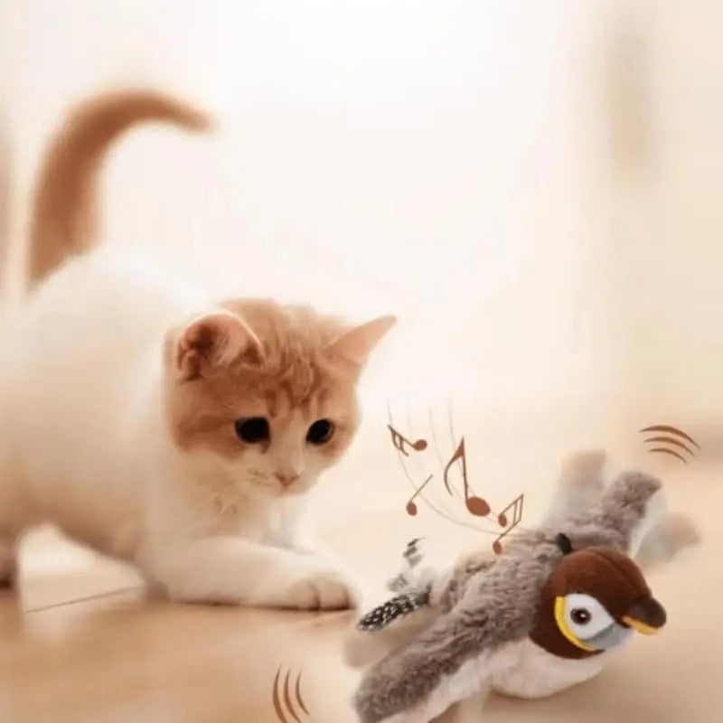 Fluttering Bird Cat Toy – Interactive Play for Indoor Cats
