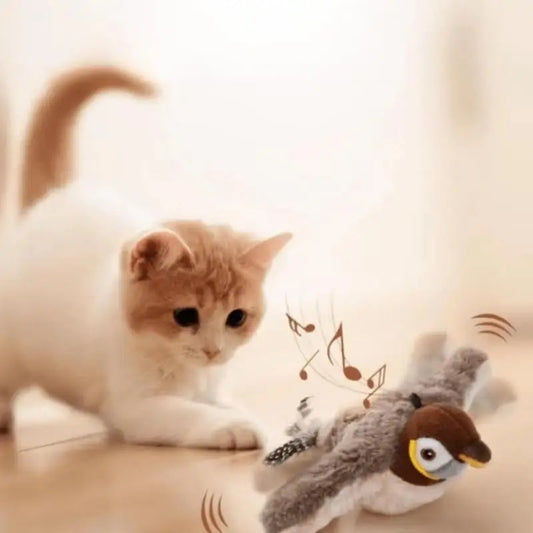 Fluttering Bird Cat Toy – Interactive Play for Indoor Cats