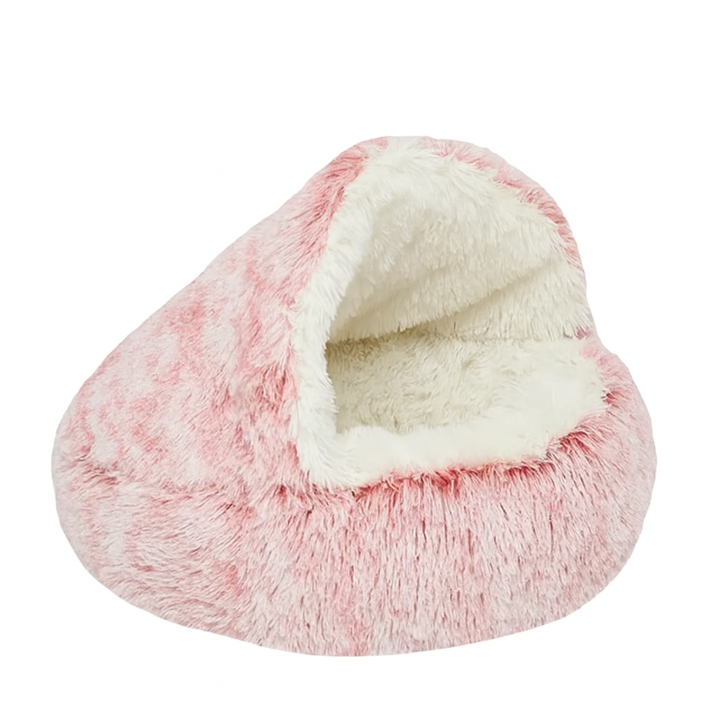 2-in-1 Cat Cave Bed – Plush Hideaway & Cosy Bed