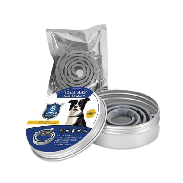 Natural Flea & Tick Collar for Dogs & Cats – 8 Months Protection