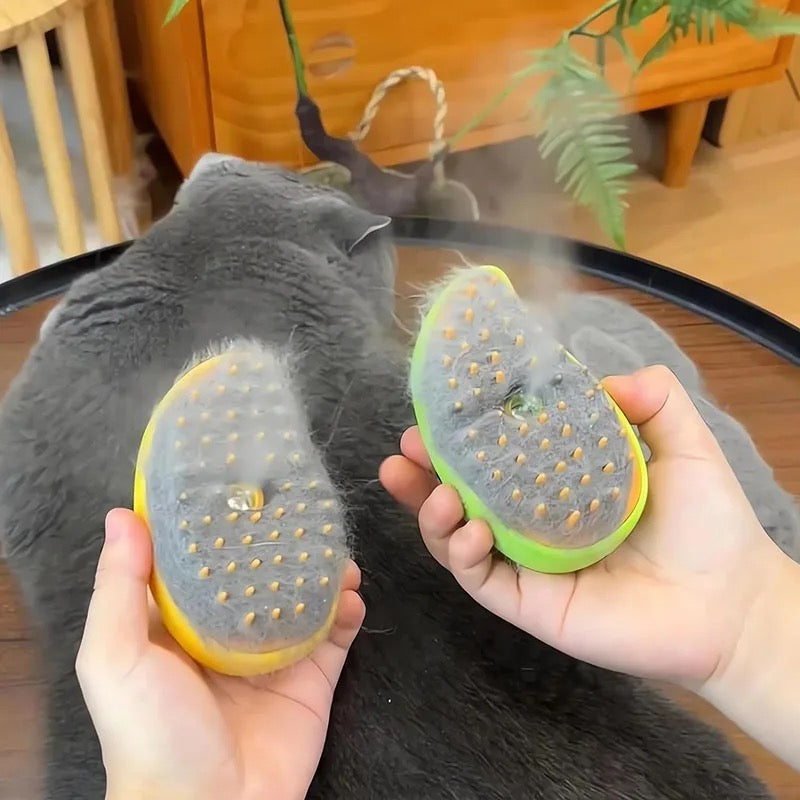 Pet Steam Brush – Gentle Grooming & Coat Care
