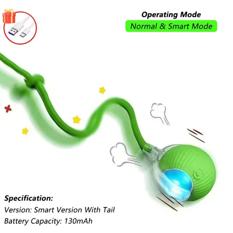 Interactive Cat Toy Ball with Tail – Endless Fun for Indoor Cats