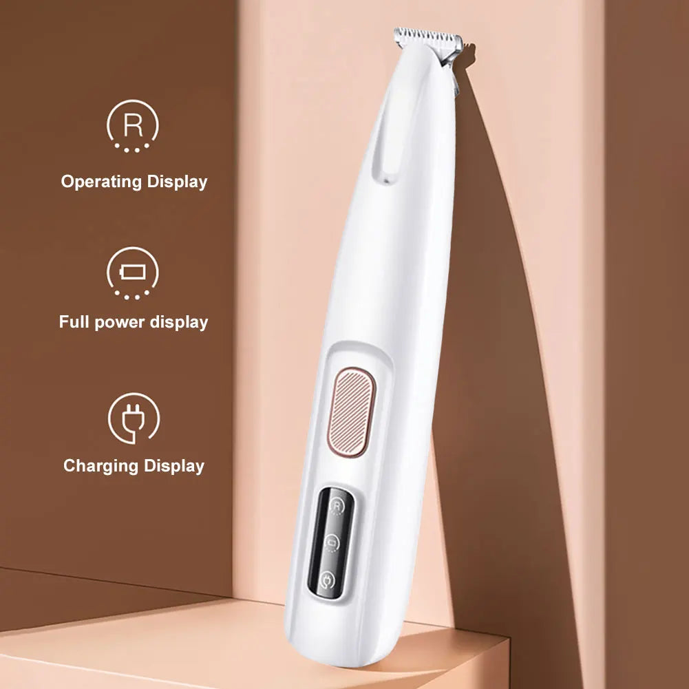 Pet Paw Trimmer with LED Light – Cordless Grooming Clipper