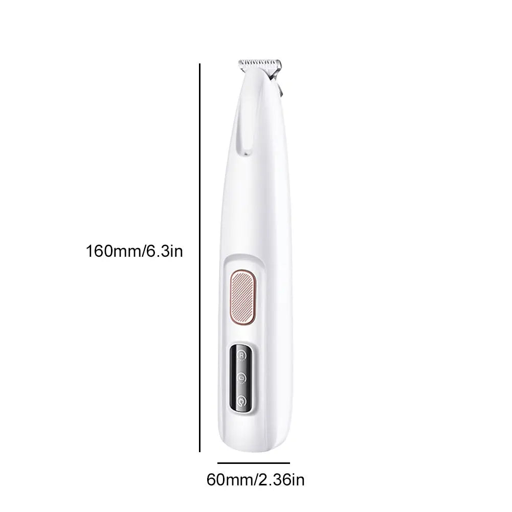 Pet Paw Trimmer with LED Light – Cordless Grooming Clipper