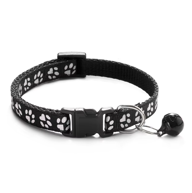 Adjustable Cat Collar with Bell & Safety Breakaway – Stylish & Safe