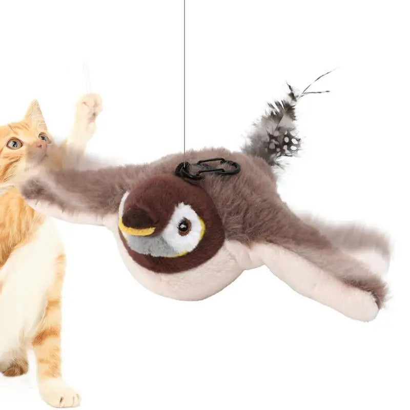 Fluttering Bird Cat Toy – Interactive Play for Indoor Cats