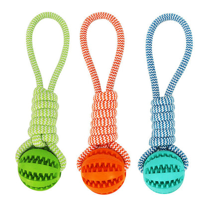 Dog Chew Ball with Treat Dispenser – Dental & Play Toy