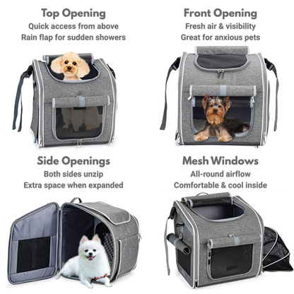 3-in-1 Dog Bike Carrier – Basket, Travel Bag & Car Seat