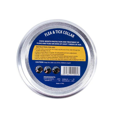 Natural Flea & Tick Collar for Dogs & Cats – 8 Months Protection