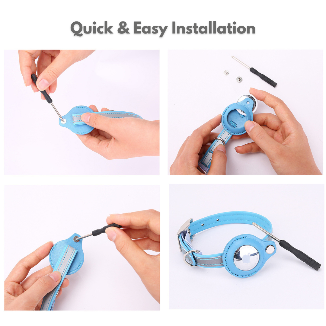 Reflective Cat Collar with Safety Breakaway & GPS Holder