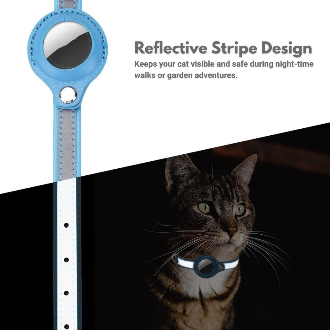 Reflective Cat Collar with Safety Breakaway & GPS Holder