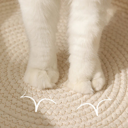 Handwoven Cotton Rope Cat Bed – Stylish & Cosy