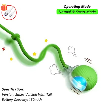 Interactive Cat Toy Ball with Tail – Endless Fun for Indoor Cats