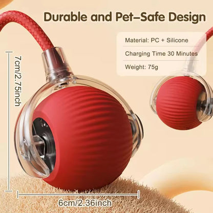 Interactive Cat Toy Ball with Tail – Endless Fun for Indoor Cats