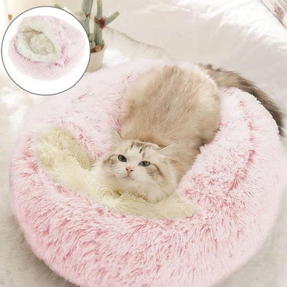 2-in-1 Cat Cave Bed – Plush Hideaway & Cosy Bed