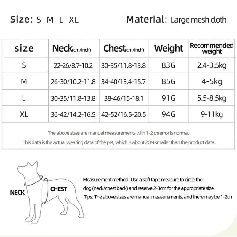 Reflective Dog Harness with Lead – Small Breeds