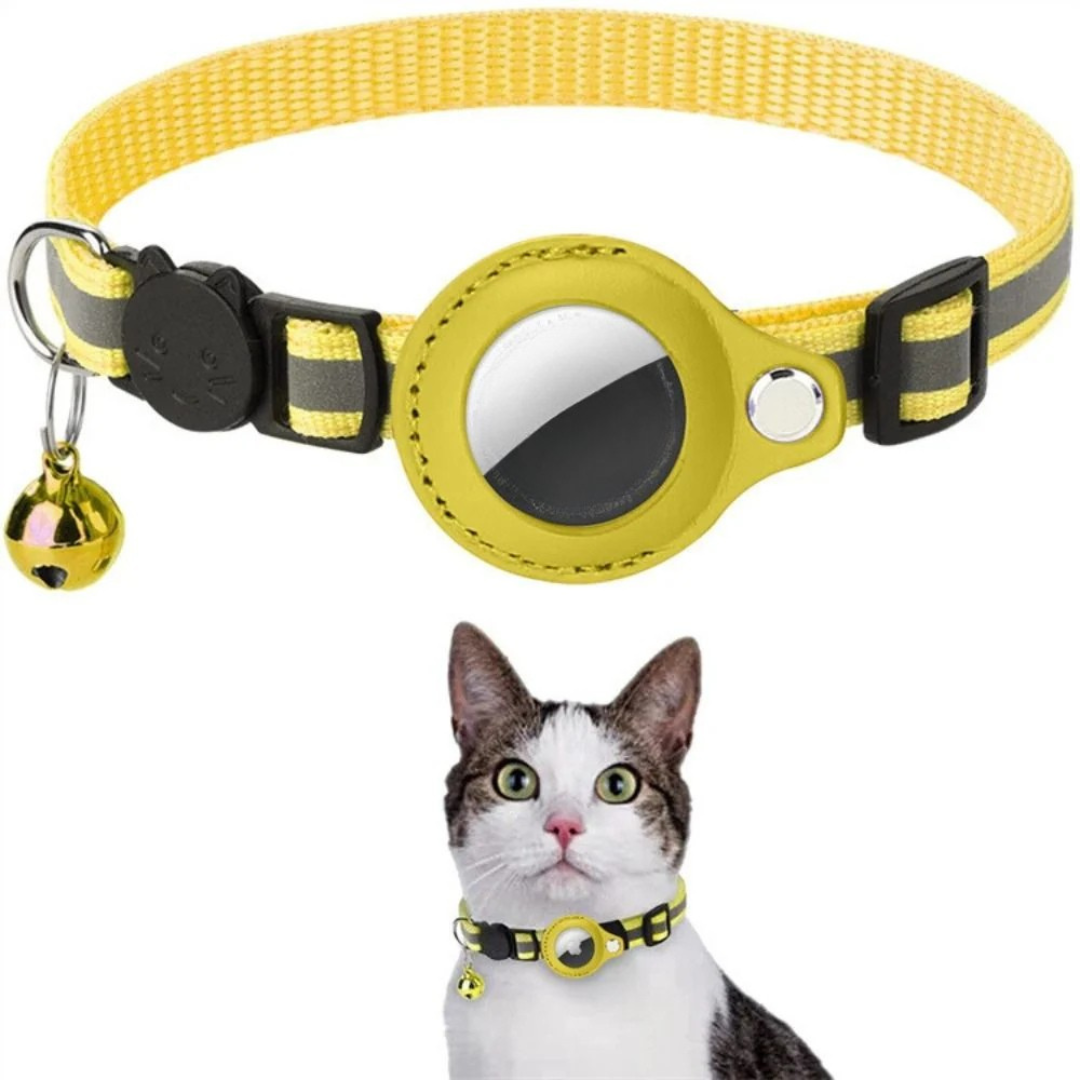 Reflective Cat Collar with Safety Breakaway & GPS Holder