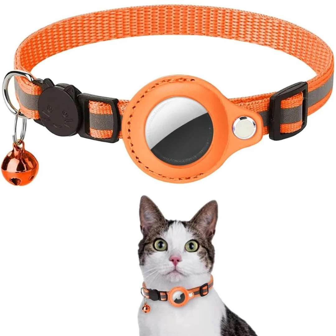 Reflective Cat Collar with Safety Breakaway & GPS Holder