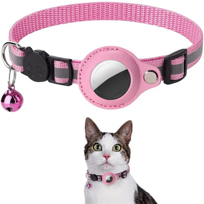 Reflective Cat Collar with Safety Breakaway & GPS Holder