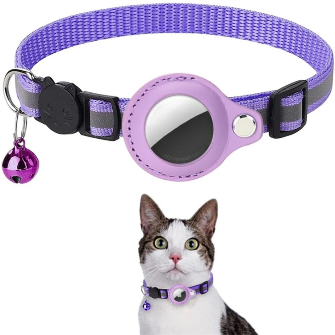 Reflective Cat Collar with Safety Breakaway & GPS Holder