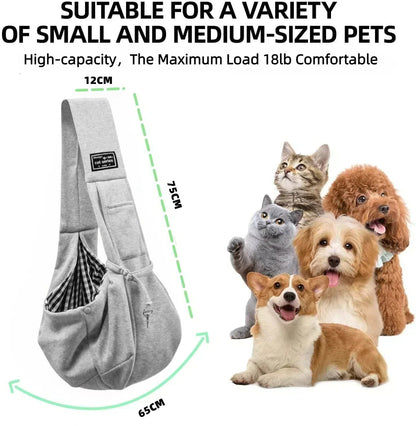 Cotton Dog Carrier Bag – Comfortable & Safe Travel Tote